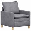 vidaXL Canap&eacute; Gris clair 76 x 81 x 87,5 cm Polyester