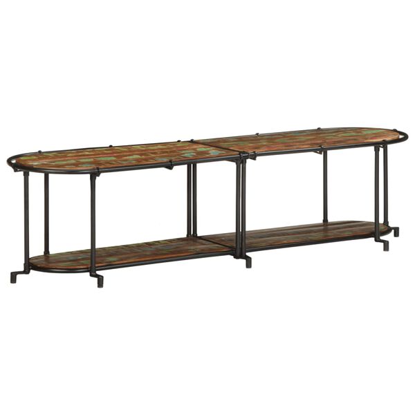 vidaXL Meuble TV 160x42x40 cm bois massif de r&eacute;cup&eacute;ration