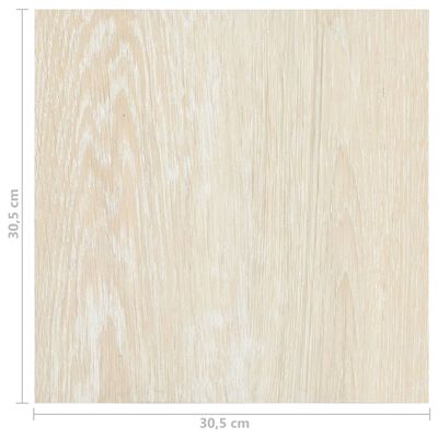 vidaXL Dalles de plancher autoadhésives 20 pcs PVC 1,86 m² beige