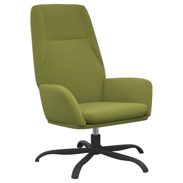 vidaXL Chaise de relaxation Vert clair Velours