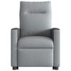 vidaXL Fauteuil inclinable de massage &eacute;lectrique Gris clair Tissu