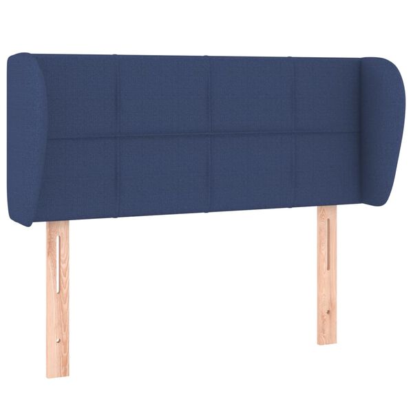 vidaXL T&ecirc;te de lit avec oreilles Bleu 93x23x78/88 cm Tissu