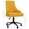 vidaXL Chaise pivotante de salle &agrave; manger Jaune Velours