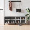 vidaXL Armoire &agrave; chaussures sonoma gris 131x35x50 cm bois d'ing&eacute;nierie