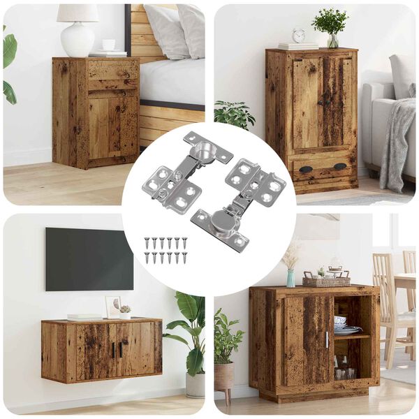 vidaXL Charni&egrave;re 2 pcs Nickel 26 mm Fer