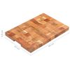 vidaXL Planche &agrave; d&eacute;couper 50x34x3,8 cm Bois d'acacia massif