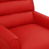 vidaXL Fauteuil de massage Rouge bordeaux Similicuir