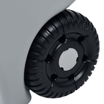 vidaXL Réservoir d'eau sur roues pour camping 40 L Gris