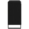 vidaXL Buffet Ch&ecirc;ne noir 101,5 x 35 x 70 cm Bois d'ing&eacute;nierie