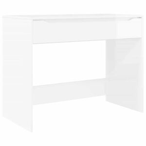 vidaXL Bureau Blanc Brillant 100 x 50 x 78 cm Bois d&rsquo;ing&eacute;nierie