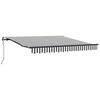 vidaXL Auvent r&eacute;tractable automatique anthracite et blanc 300x250 cm