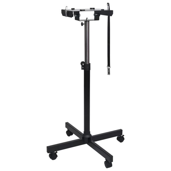 vidaXL S&egrave;che-poils et support &agrave; moteur double Noir Plastique et acier