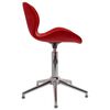 vidaXL Chaise pivotante de salle &agrave; manger Rouge bordeaux Velours