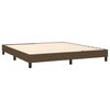 vidaXL Sommier &agrave; lattes de lit avec matelas Marron fonc&eacute; 160x200 cm