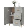 vidaXL Buffet gris béton 69,5x34x90 cm bois d'ingénierie