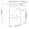 vidaXL Bureau chêne artisanal 80x45x74 cm bois d'ingénierie