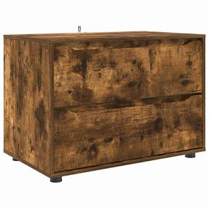 vidaXL Armoire de rangement Ch&ecirc;ne fum&eacute; 80 x 48 x 57 cm