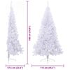 vidaXL Sapin de No&euml;l artificiel avec 300 LED Blanc 180 cm PVC et Acier