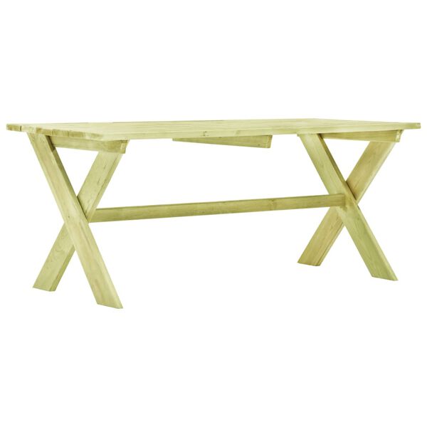 vidaXL Table de jardin 170x73x70 cm Bois de pin impr&eacute;gn&eacute;