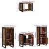 vidaXL Ensemble de mobilier de salle de bain 4 pcs Bois Recyclé Solide
