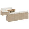 vidaXL Ensemble de canap&eacute; de jardin 8 pc beige et cr&egrave;me