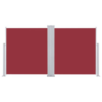 vidaXL Auvent latéral rétractable Rouge 160x600 cm