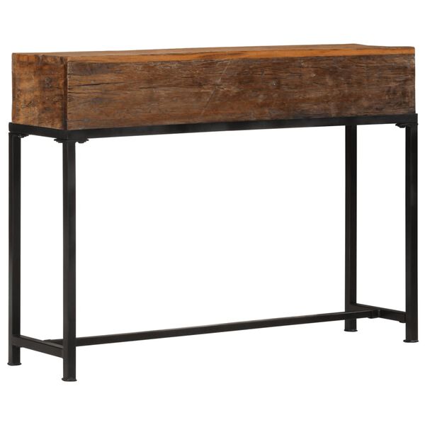 vidaXL Table console 110x30x80 cm bois massif de r&eacute;cup&eacute;ration