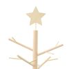 vidaXL Arbre de Noël en bois Naturel 150 cm Bois massif en pin