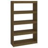 vidaXL Biblioth&egrave;que/S&eacute;parateur de pi&egrave;ce Marron miel 80x30x135,5 cm Pin