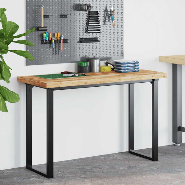 vidaXL Dessus de bureau fini &agrave; l'huile 120x60x4cm bois d'acacia massif