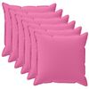 vidaXL Coussin avec oreiller HOUTEN 6 pc Rose Polyester