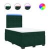 vidaXL Sommier &agrave; lattes de lit et matelas Vert fonc&eacute; 120x200cm Velours