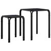 vidaXL Table d'appoint Ch&ecirc;ne noir 41 x 40 x 50 cm Bois d'ing&eacute;nierie