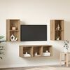 vidaXL Ensemble meuble TV 3 pcs Chêne artisanal Bois d'ingénierie