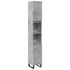 vidaXL Armoire de salle de bain gris b&eacute;ton 30x30x190 cm