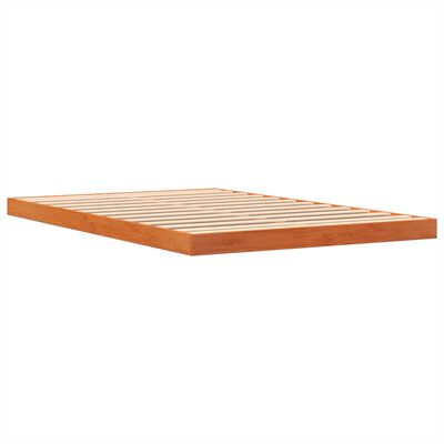 vidaXL Cadre de lit cire marron 140x200 cm bois de pin massif