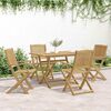 vidaXL Chaises pliables de jardin lot de 4 bois massif d'acacia