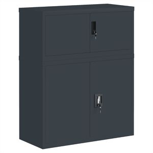vidaXL Classeur anthracite 90x40x110 cm acier
