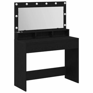 vidaXL Table de Toilette Ch&ecirc;ne noir 100 x 41 x 135 cm