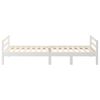 vidaXL Cadre de lit sans matelas blanc 80x200 cm bois massif de pin