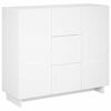 vidaXL Buffet Blanc 85,5 x 31 x 75 cm Bois d'ing&eacute;nierie