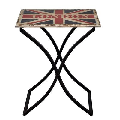 vidaXL Table basse Bois avec design d'Union Jack