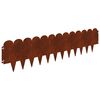 vidaXL Bordure de Pelouse 20 pc 103 x 25 cm Acier Rouill&eacute;