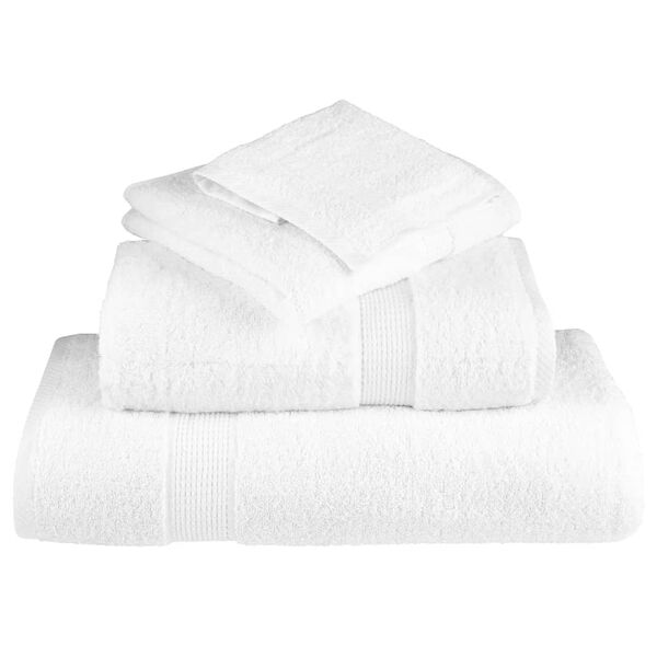 vidaXL Serviettes de douche de qualit&eacute; sup&eacute;rieure SOLUND 2 pcs blanc