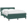 vidaXL Sommier &agrave; lattes de lit et matelas vert fonc&eacute; 140x220cm velours