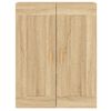 vidaXL Armoires murales 2 pcs ch&ecirc;ne sonoma bois d'ing&eacute;nierie
