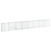 vidaXL Panier gabion avec couvercle 800x50x100 cm fer galvanis&eacute;
