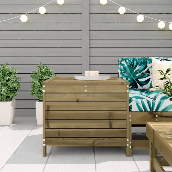 vidaXL Repose-pied de jardin 62x63,5x53,5 cm bois de pin imprégné