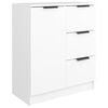vidaXL Buffet Blanc 60x30x70 cm Bois d'ing&eacute;nierie