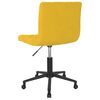 vidaXL Chaises &agrave; manger pivotantes lot de 2 jaune moutarde velours